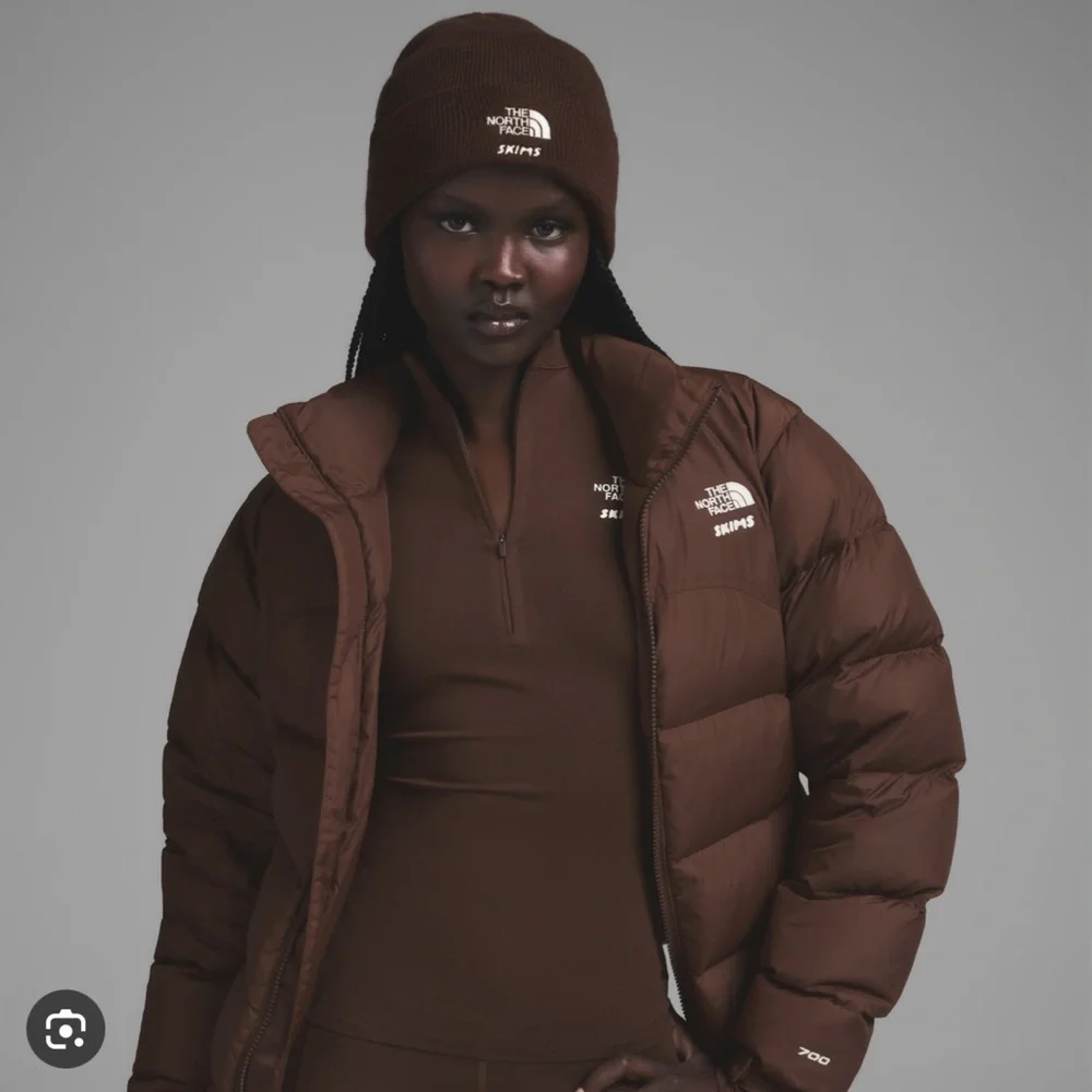 SKIMS x The North Face NWT Beanie - Cocoa - Picture 3 of 4